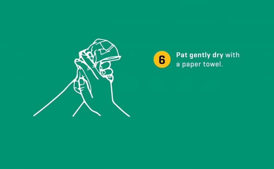 Pat gently dry.